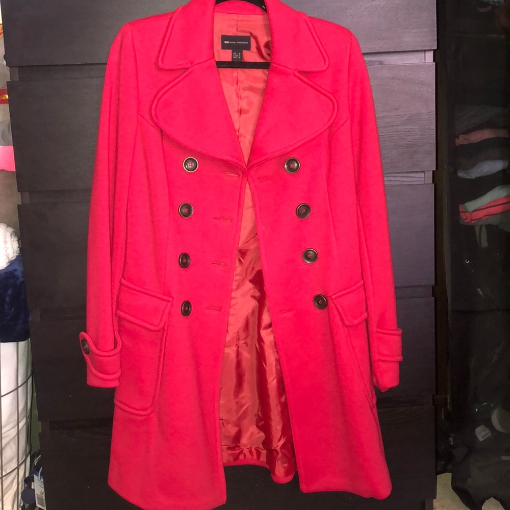MNG Mango Casual Sportswear Red Outerwear.